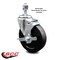 Service Caster 5 Inch Soft Rubber Wheel Swivel 12mm Threaded Stem Caster with Brake SCC SCC-TS20S514-SRS-TLB-M1215 - alternate 3
